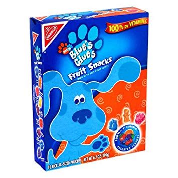blues clues fruit snack box